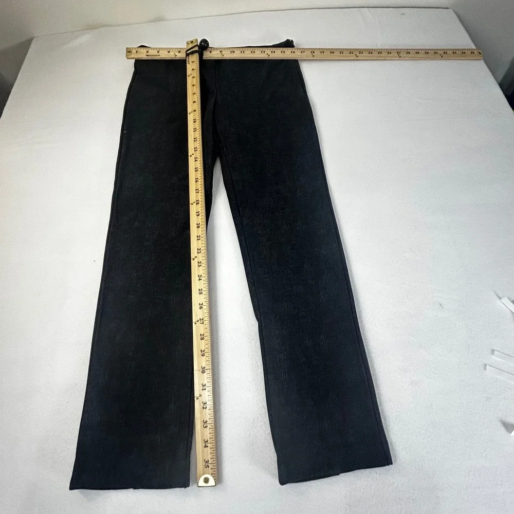 S&D Mandy Straight Leg Pants Black Size 8 Flat Front Zipper Closure Made‎ in USA